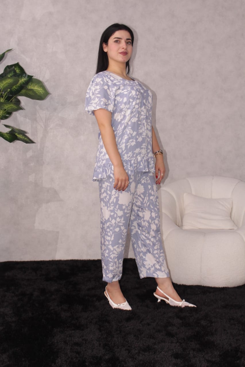 Printed Pyjama Set L102C - Tren6s 